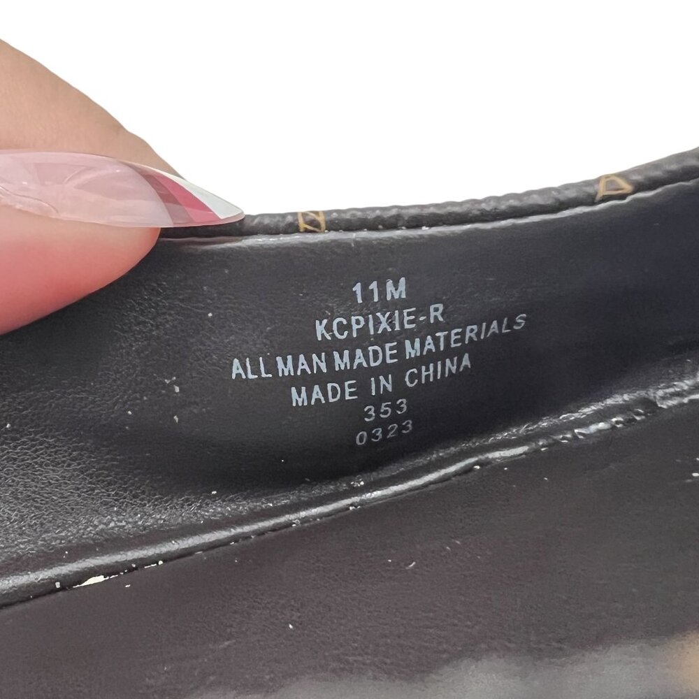 Calvin Klein KC Pixie Logo square toe women's slip on flats size 11 - Picture 7 of 9